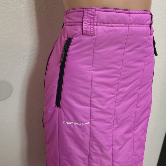 DOBSOM SWEDISH QUILTED PUFFER THERMAL PENCIL SKIRT LONG MIDI ZIP SIDE sz 44 - Picture 4 of 6